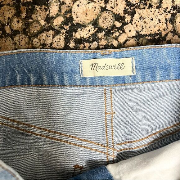 Madewell Shorts The Perfect Jean Short Denim Blue Raw Hem Size 27 - Picture 5 of 7